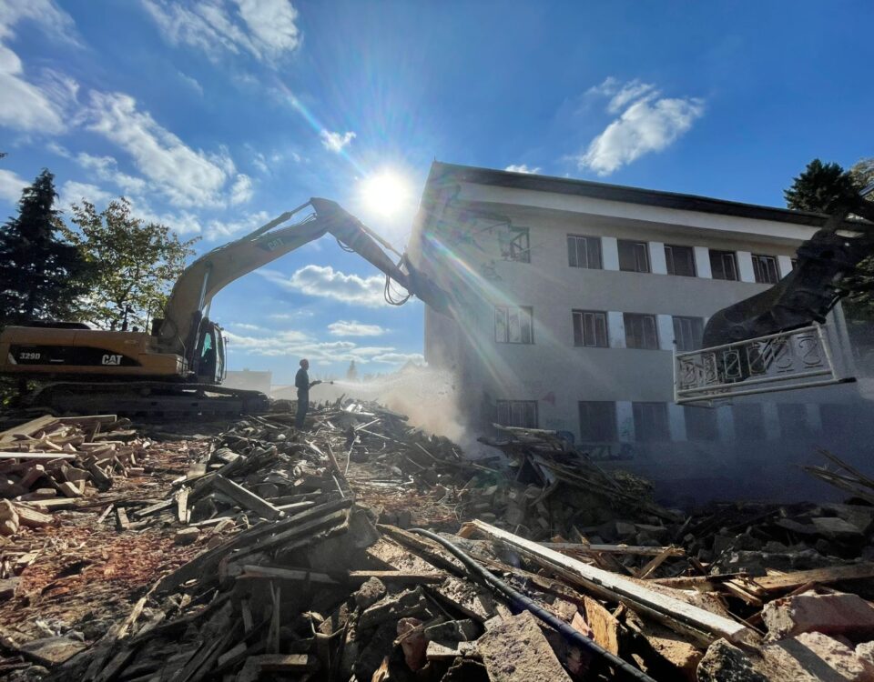 FORSACOM Palatul Copiilor din Zalau, lucrari de demolare si excavare fundatii